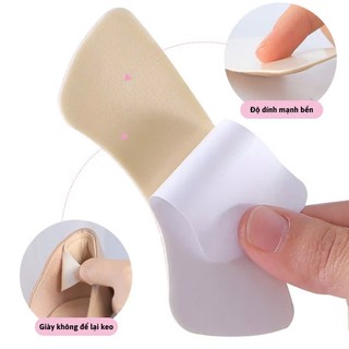 01 cặp Miếng lót mũi giày cao su non và silicon đệm êm ngón chân, giúp giảm size cho giày bị rộng - Chống tuột gót giày