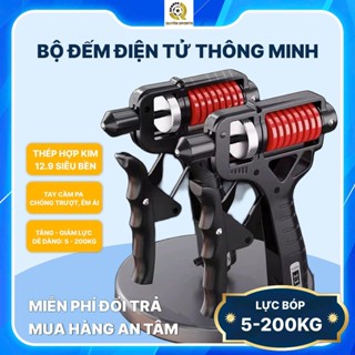 Kìm bóp tay chỉnh lực 5-200kg Kìm tập cơ tay lò xo kép siêu bền Dụng cụ tập tay chống trơn trượt