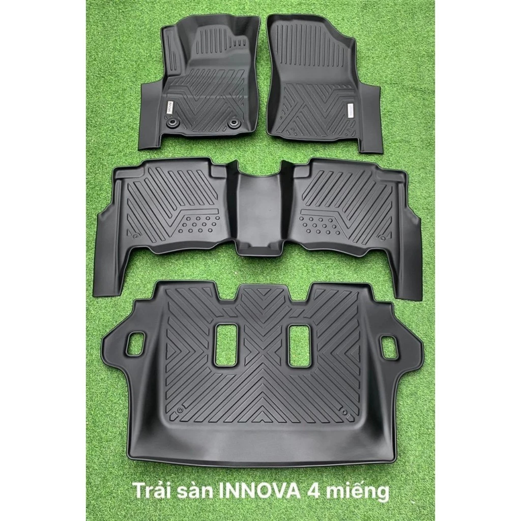 INNOVA-FORTUNER 2009-2015-2024 Thảm lót sàn nhựa 5D tràn viền nhựa TPEInnova ,Fortuner 2009-2015-201