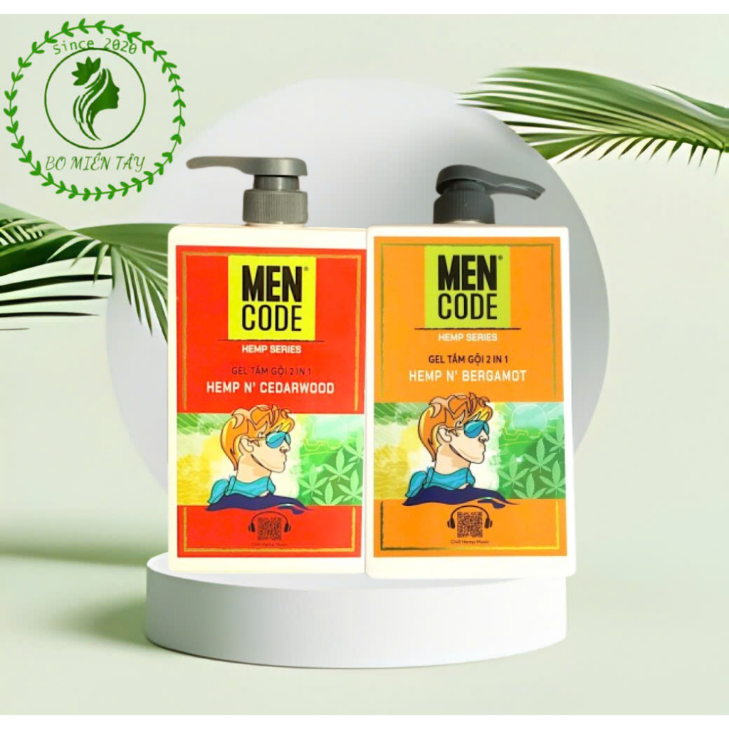 Gel tắm gội 2in1 MENCODE hương trẻ trung năng động 630g - Da sạch tóc khỏe