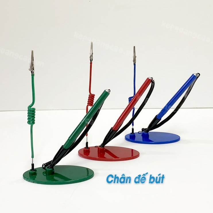 Wobbler để bàn có gắn bút bi, Wobbler bút bi, kẹp bút bi