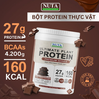 Bột Protein thực vật NUTA hữu cơ Ultimate Plant cải thiện cơ bắp 800g 