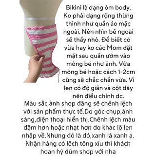 (Sẵn) Bikini len dạng yếm cho bé gái