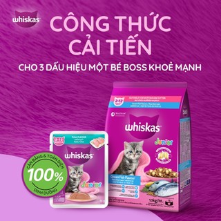 Hạt Cho Mèo Con Whiskas Junior 1.1kg