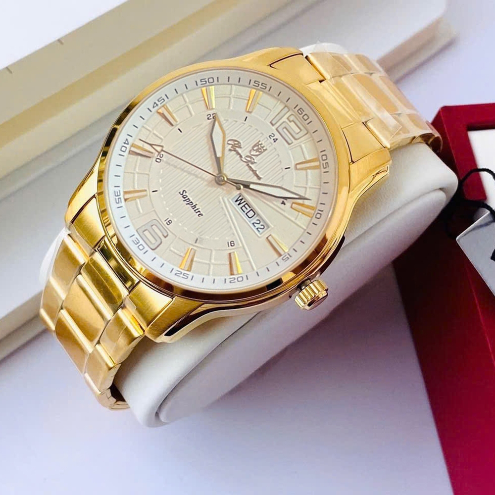 Đồng Hồ Nam Cao Cấp JAPAN WATCH Máy Thụy Sĩ Đầy Đù Lịch Thứ Ngày Chống Nước 5ATM Mẫu Mới 2025