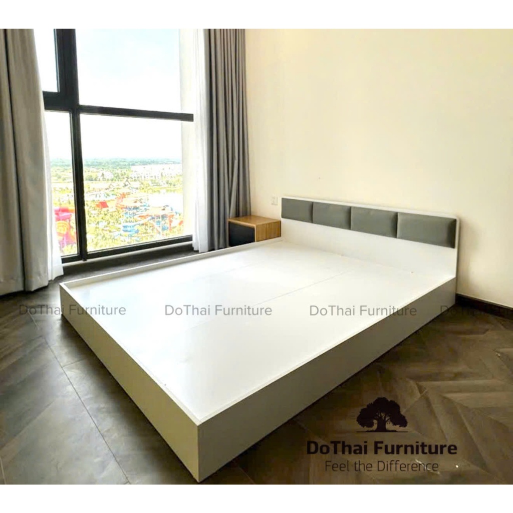 GIƯỜNG R20 CÓ TỰA NỆM / GIAO LẮP HOÀN CHỈNH TẠI HCM