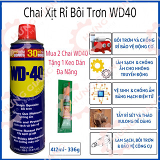  Chai Xịt Tẩy Rỉ Bôi Trơn WD-40 Làm Sạch Tẩy Rỉ Sét Bôi Trơn Máy Móc 