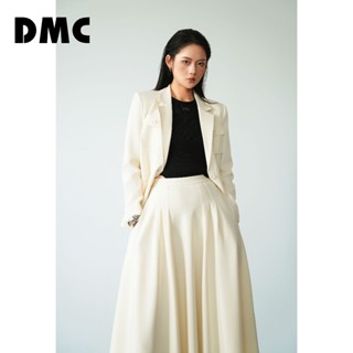 Áo blazer kem tuýp xi túi ngực DMC (Cream Long Sleeves Tuytsi Vest)