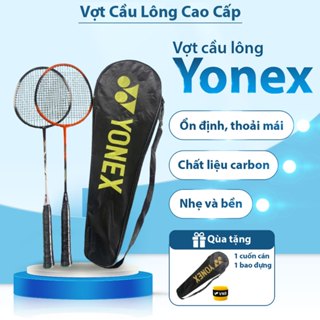  Vợt cầu lông Yonex chính hãng chất liệu carbon siêu nhẹ căng sẵn 8-10kg tặng cuốn cán + bao đựng 