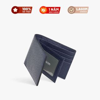 Ví nam da taiga LAGOM Marine Wallet - Dáng ngang có ngăn khóa kéo
