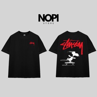 ÁO THUN STUSSY DOG FORM RỘNG NAM NỮ UNISEX VẢI COTTON CAO CẤP 280GSM DÀY DẶN THOÁNG MÁT - NOPI STORE