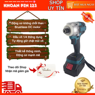  Máy bắt vít chuyên nghiệp chuyên vít Khaison không chổi than Tặng mũi vít 