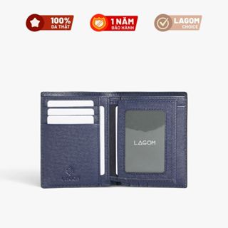 Ví nam da taiga LAGOM Marine Wallet - Dáng đứng có ngăn khóa kéo
