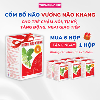 Vương Não Khang combo 6 tặng 1 giúp tăng cường trí tuệ cho bé Hộp 30 gói- Cốm trí não, giúp bé tập trung, giảm tăng động