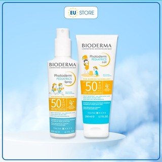 [Date 2028] Kem chống nắng cho bé Bioderma Kid Photoderm Pediatrics Lait SPF50+ 100ml & 200ml