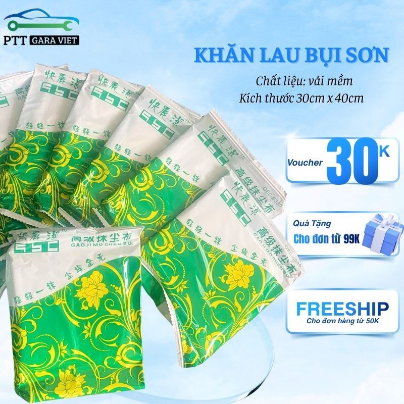 [Combo 10] Giẻ Lau, Khăn Lau Bụi Sơn Chuyên Dụng – Vải Lau Sạch Bề Mặt Trước Khi Sơn