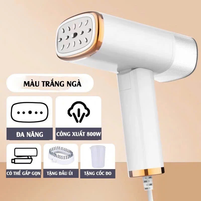 Bàn ủi hơi nước cầm tay phù hợp với mọi loại vải, bàn ủi cầm tay, bàn ủi hơi nước công suất lớn có thể gập lại