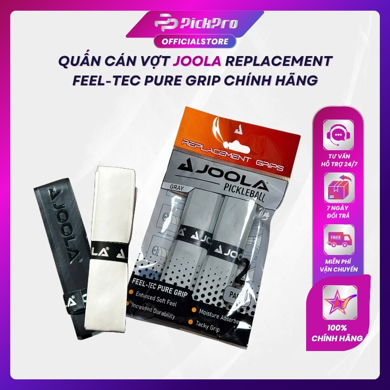 Quấn Cán Vợt Pickleball Joola Feel-Tec Pure Grip Chính Hãng Hỗ Trợ Bám Tay Và Hút Mồ Hôi