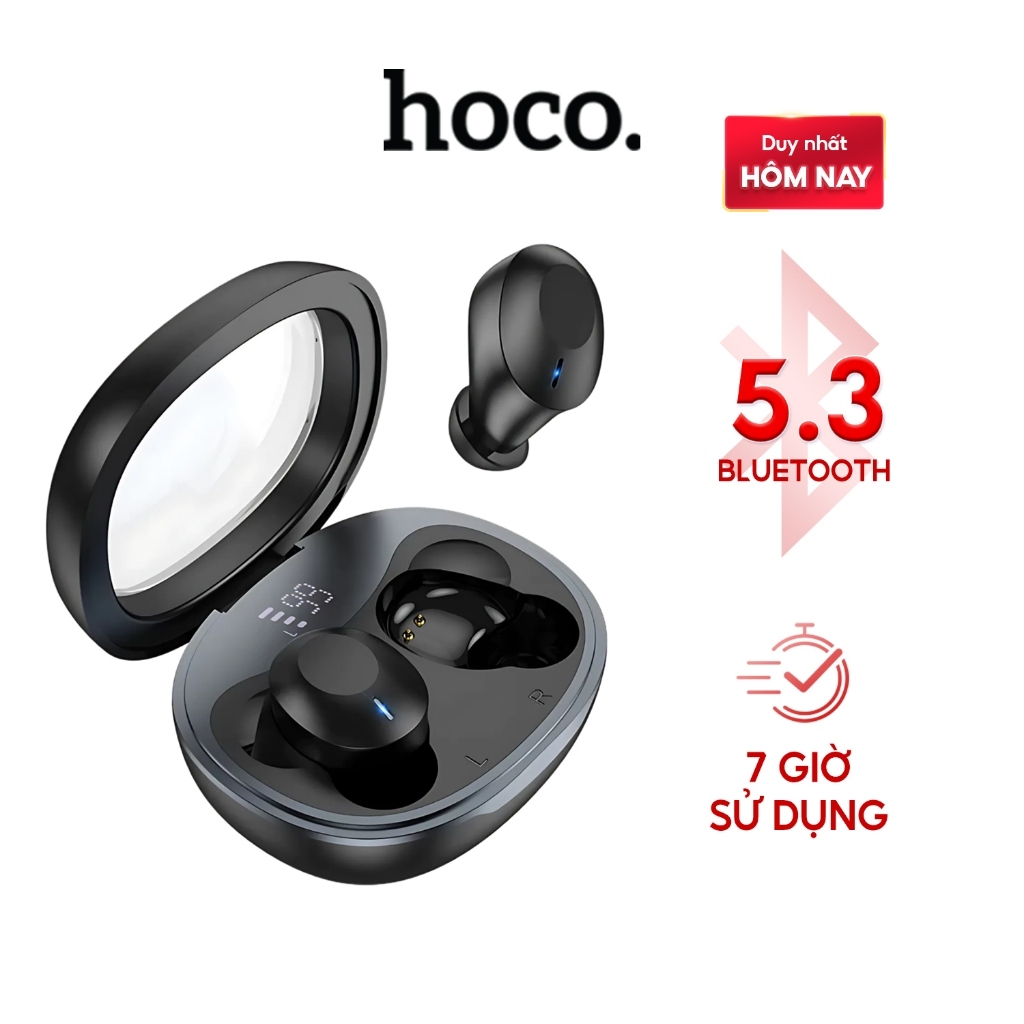 Tai nghe Bluetooth HOCO EQ3, kết nối không dây với điện thoại nhanh gọn thiết kế độc đáo khả năng ch