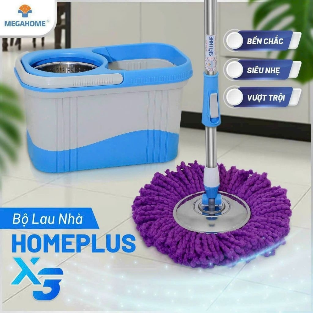CHÍNH HÃNG BỘ LAU NHÀ MEGAHOME PLUS X3