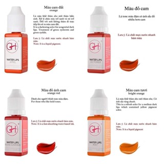  Mực Môi GH Chính Hãng Siêu Bám Lên Màu Đẹp Mực Phun Xăm GH Môi 