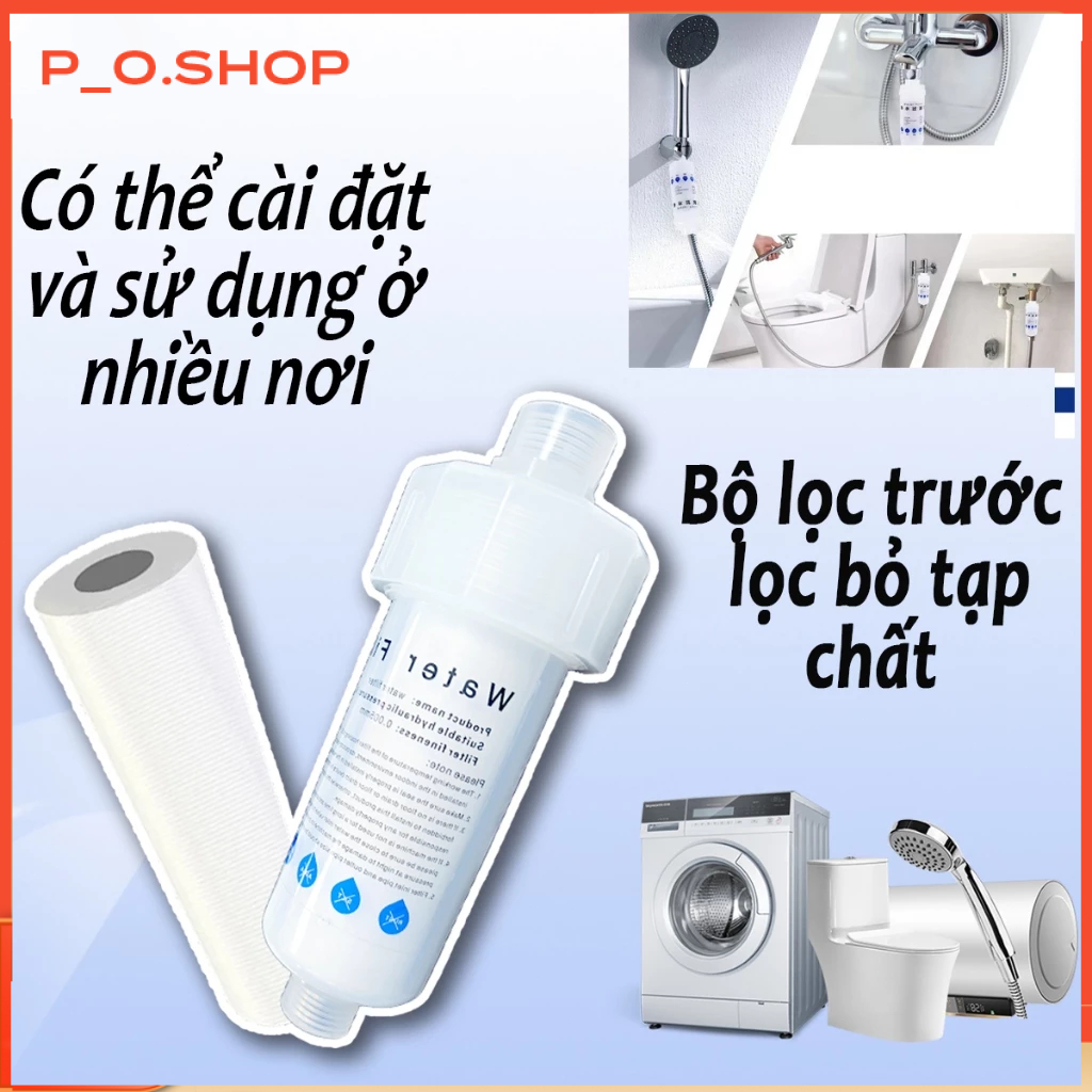 【🔥Rẻ】Bộ lọc nước máy giặt, vòi hoa sen, bình nóng lạnh, vòi sen tắm