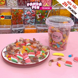 Kẹo Dẻo Đức Mix Full Bọc Đường, Ăn Vặt Panda Pẻn, Kẹo Dẻo Nhập Khẩu Đức