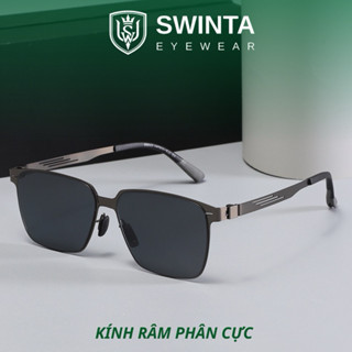 Kính Râm Phân Cực SWINTA PL5 Gọng Kim Loại Siêu Nhẹ – Chống Chói, Lọc Tia UV, Bền Êm Đeo Lâu