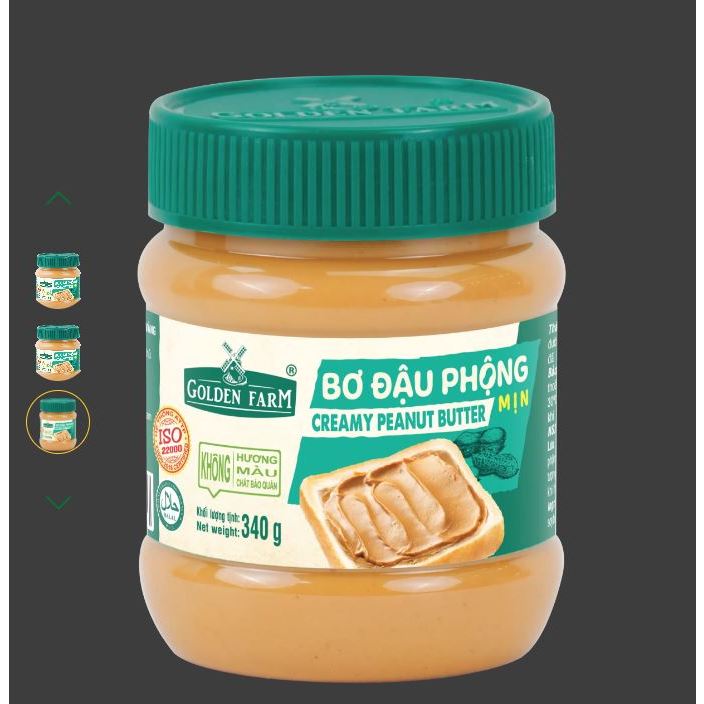 Bơ đậu phộng mịn 340 gam- Bơ đậu phộng mịn hũ 340gr
