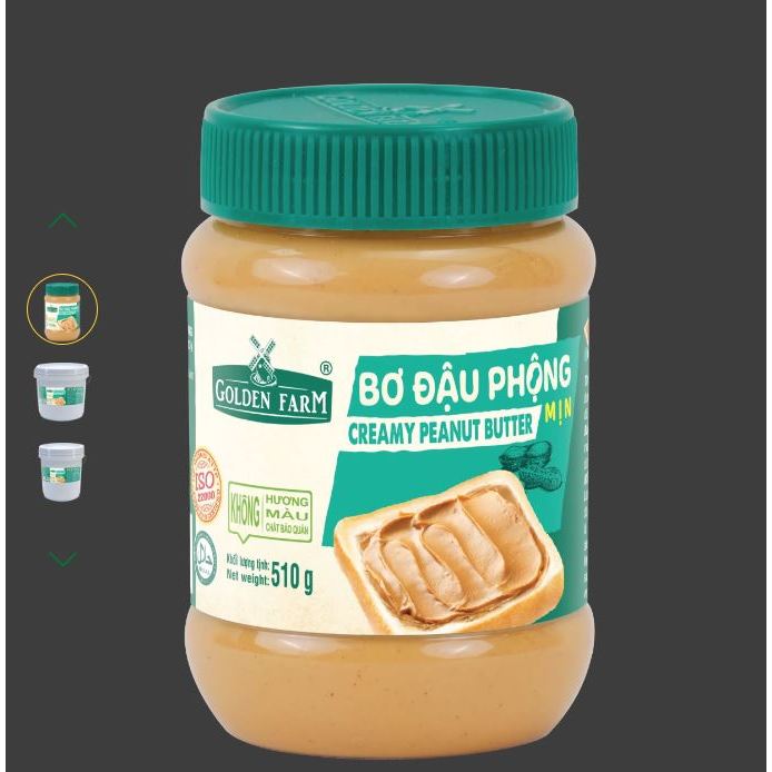 Bơ đậu phộng mịn 510 gam- Bơ đậu phộng mịn hũ 510gr