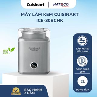 [Chính hãng] Máy làm kem, sữa chua Cuisinart ICE-30BCHK 2L