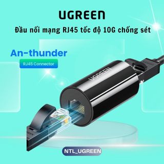 Đầu Nối dây mạng RJ45 Ugreen Lan 10Gbps 8 chân đồng Chống Sấm Sét