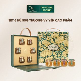  Set 6 Hũ Yến Sào 5g Yến Tươi - 50g Chưng Sẵn Cao Phẩm CiCi Thượng Đỉnh Yến Yến Sào Khánh Hoà Yến Chưng Sẵn Cao Cấp Yến 