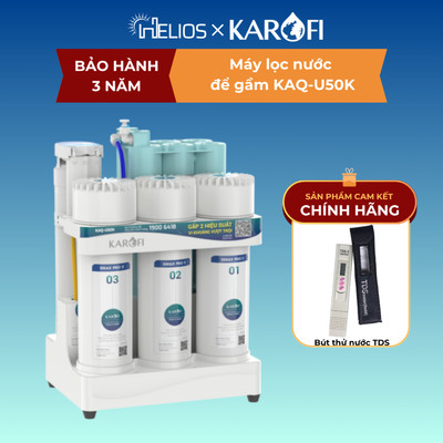 (CÓ QUÀ TẶNG) Máy Lọc Nước Để Gầm Karofi KAQ-U50K 10 Lõi Smax Thông Minh, thiết kế nhỏ gọn - Hàng Chính Hãng