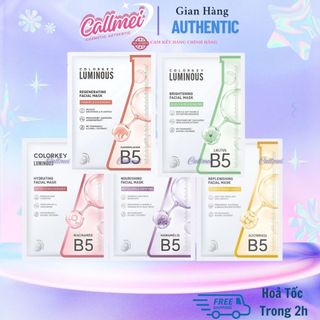  Mặt Nạ Giấy Colorkey Facial Mask B5 25ml Dưỡng Ẩm Làm Dịu Da Hỗ Trợ Dưỡng Sáng 