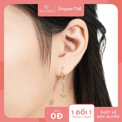 Bông Tai Nữ Vàng Tây 14K BT357 Huy Thanh Jewelry