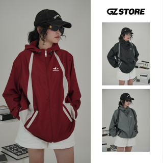 Áo khoác dù cao cấp unisex nam nữ 2 lớp có túi trong form rộng chống nắng chống gió GZAKA62