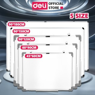  Bảng Từ Trắng DELI Nhiều Kích Thước Bảng Mica Từ Tính Nam Châm Bảng Fooc Trắng Móc Treo Tường 
