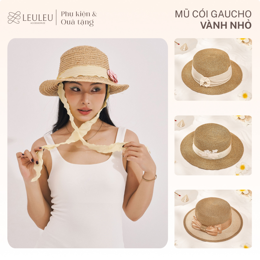 Mũ cói gaucho đi biển LeuLeu Accessorize