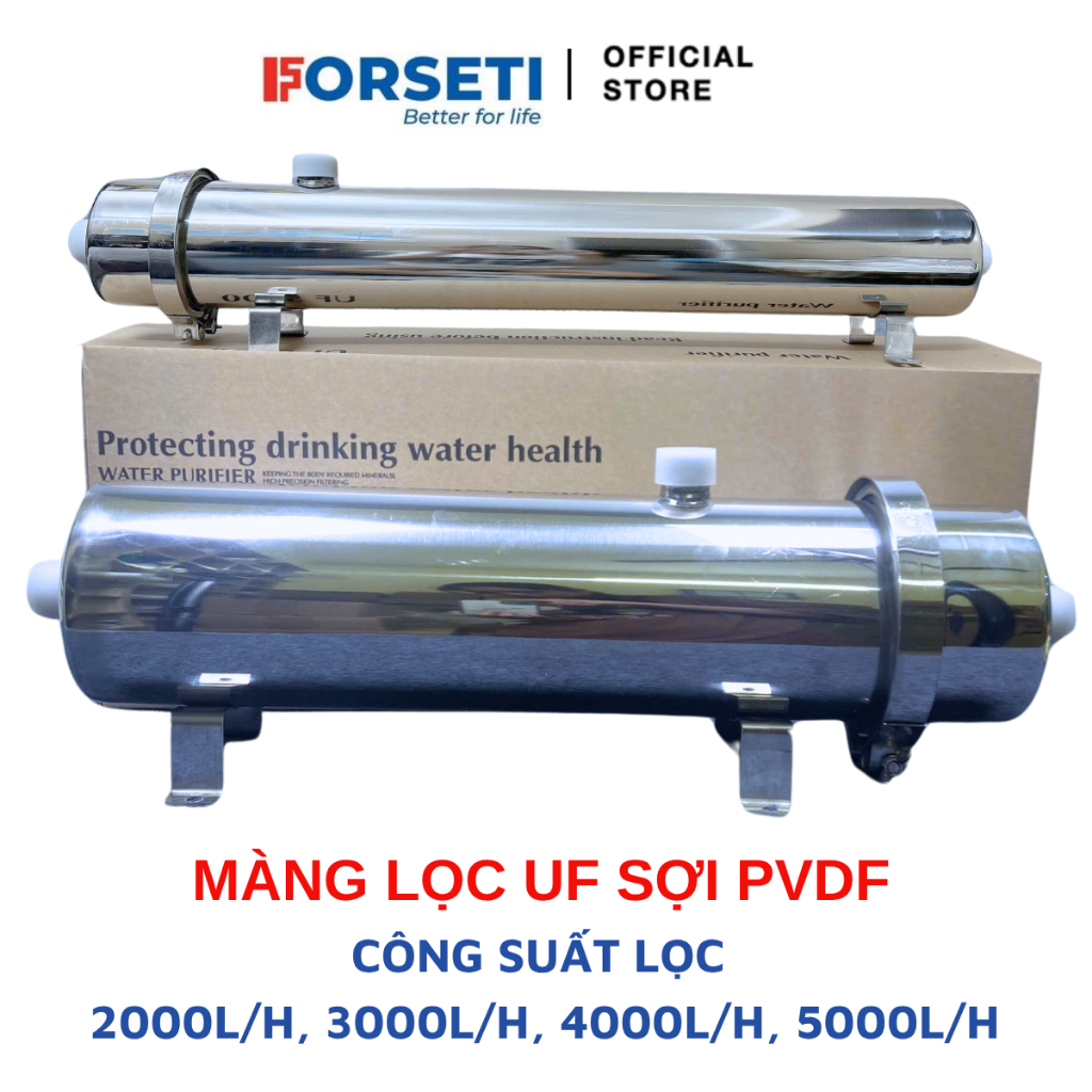 Máy lọc nước UF công suất lọc 2000L/H 3000L/H 4000L/H VÀ 5000L/H lõi lọc PVDF lọc nước đầu nguồn, lọc nước sinh hoạt