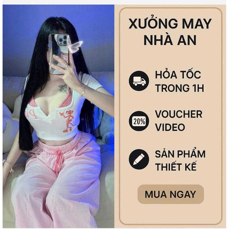 Set Áo Cổ Vuông Kèm Bra Bên Trong Hoạ Tiết Hoạ Hình [ Có Ảnh Thật Trải Sàn ] Bra Tách Lẻ Được , Set 