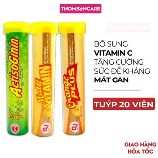 C sủi Đại Uy tăng cường sức đề kháng, c xủi bổ sung vitamin C, giảm mệt mỏi, cê xủi mát gan - Tuýp 20 viên