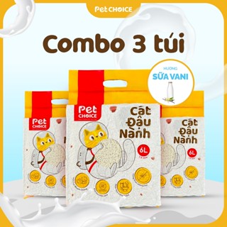 Combo Cát vệ sinh cho mèo PetChoice 6L/2kg không bụi, vón cục, khử mùi tốt