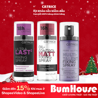 Xịt Khóa Nền Makeup Catrice Prime And Fine Multitalent/Oil Control Matt/ Ultra Last Fixing Spray 50ml