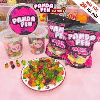 Kẹo dẻo có nhân Panda Pẻn, Kẹo nhập khẩu Đức, hương trái cây tự nhiên không chảy nước