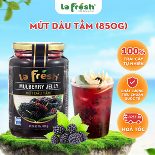  Mứt Dâu Tằm Lafresh Đà Lạt - 90% Trái Cây Hũ 850Gram - Dùng Pha trà trái cây  ăn kèm và topping 