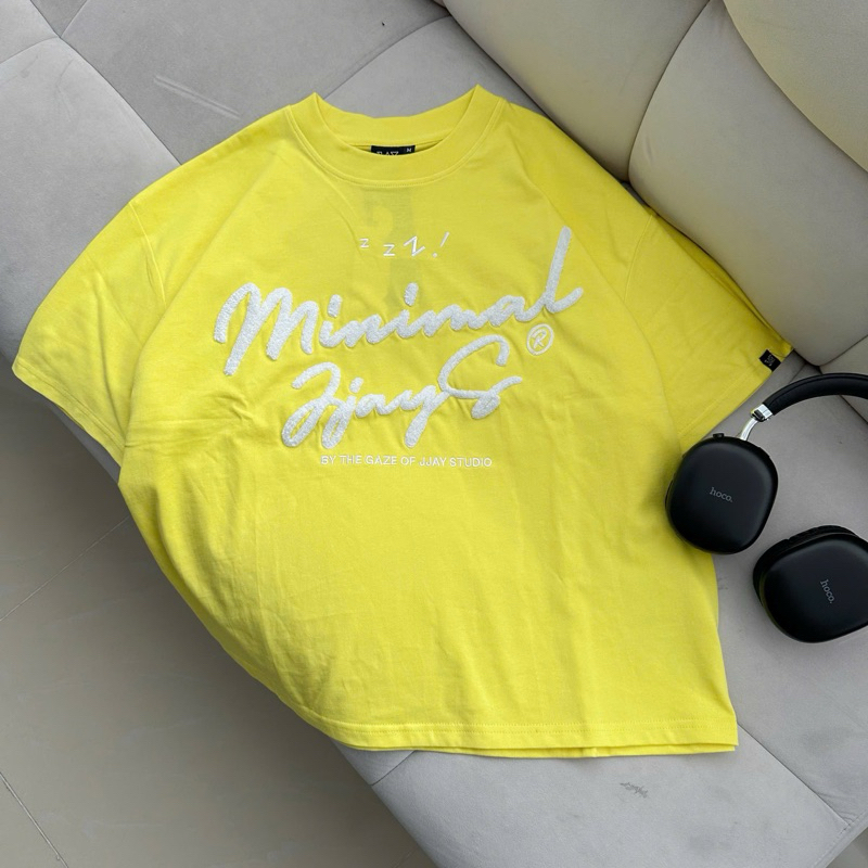 MINIMAL tee form boxy - Áo thun cổ tròn Thêu xù form rộng nam nữ unisex 🖤 Áo phông boxy Brand Jaystoree | BigBuy360 - bigbuy360.vn