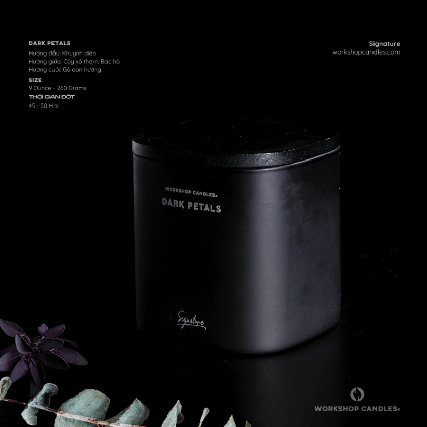 Nến Thơm Dark Petals 9oz by Workshop Candles