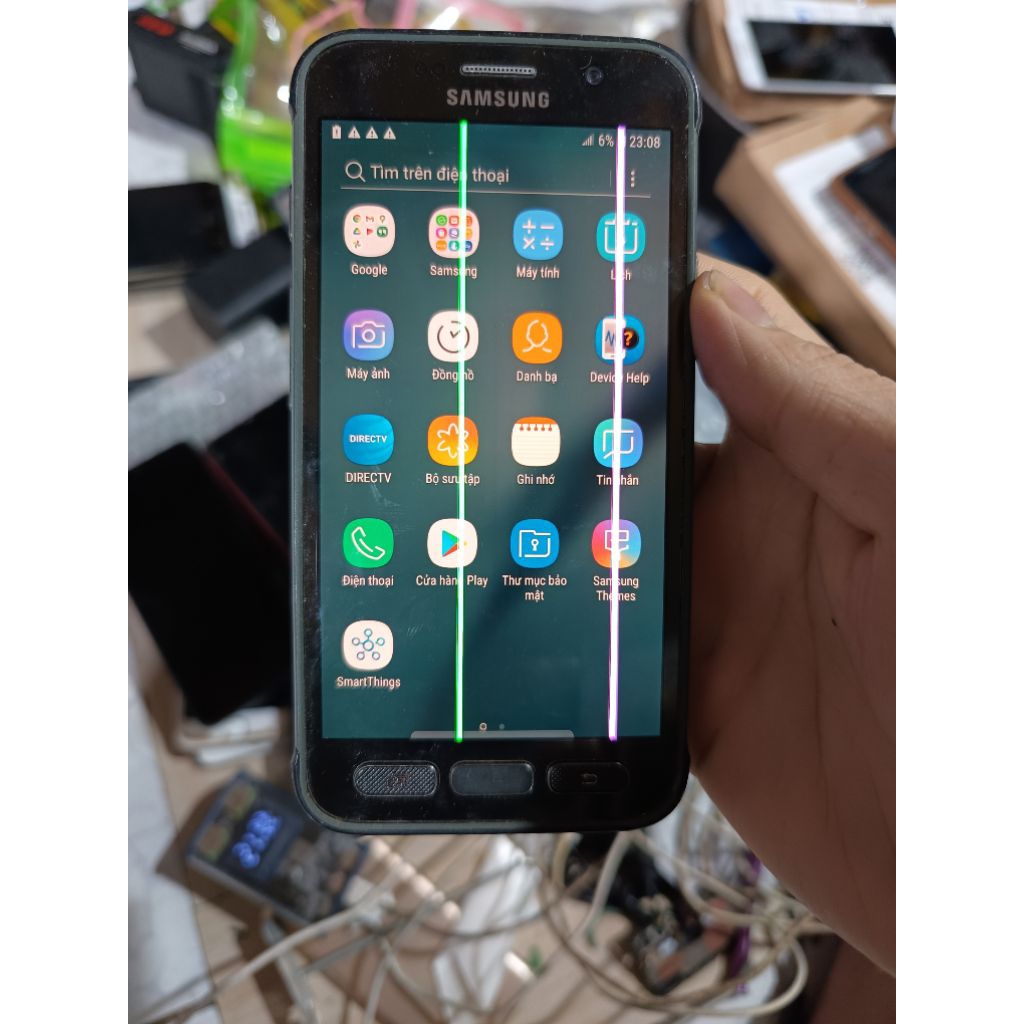 Cụm xác Samsung S7 Active Máy còn dùng màn sọc