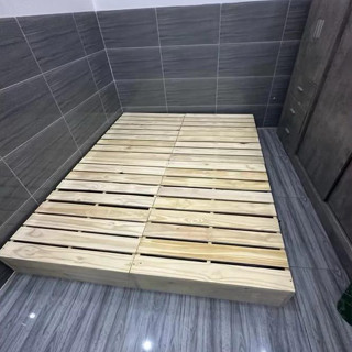 Giường Pallet Gỗ Thông Mỹ Cao Cấp - Giường Ngủ Gấp Gọn Kín Chân Cao 10cm 18cm - Bảo Hành 24 Tháng 
